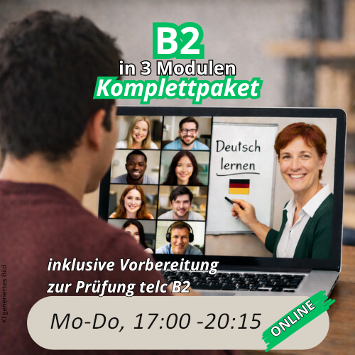 bild Abendkurs Deutsch B2 komplett Online