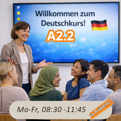 Vormittagskurs Deutsch A2.2 Präsenz