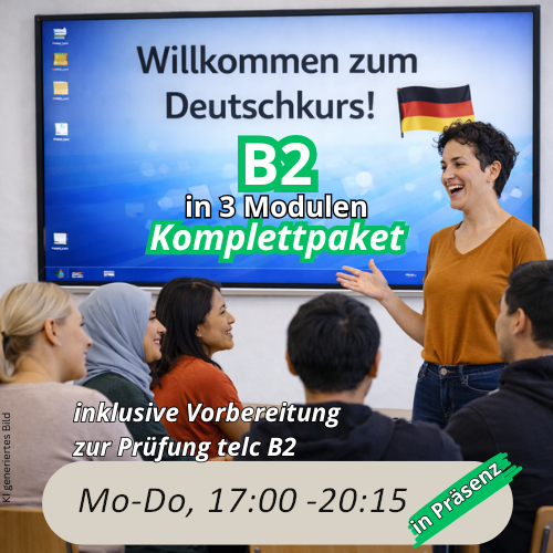 bild Abendkurs Deutsch B2 komplett in Präsenz