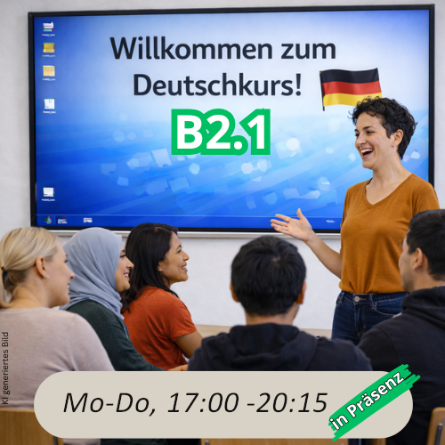 bild Abendkurs Deutsch Modul B2.1 in Präsenz