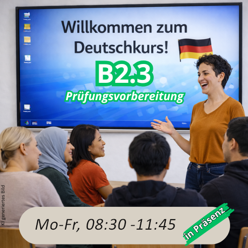 Bild Vormittagskurs zur B2 Prüfungsvorbereitung