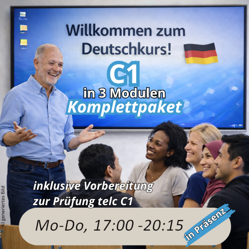 bild Abendkurs Deutsch C1 komplett in Präsenz