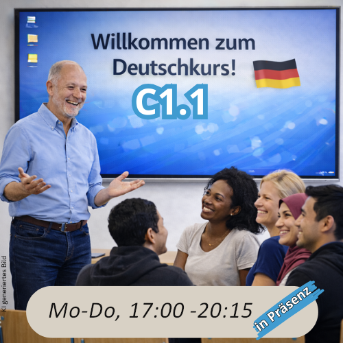 bild Abendkurs Deutsch Modul C1.1 in Präsenz
